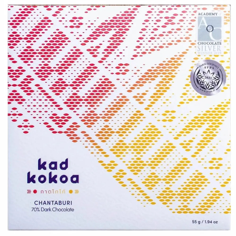 Kad Kokoa Chantaburi 70% dark chocolate bar 55g, Academy of Chocolate Silver winner