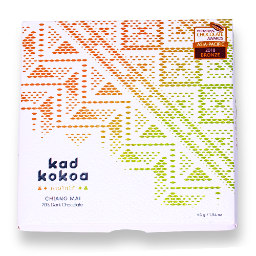 Kad Kokoa Chiang Mai 70% dark chocolate bar, International Chocolate Awards Asia-Pacific 2018 Bronze