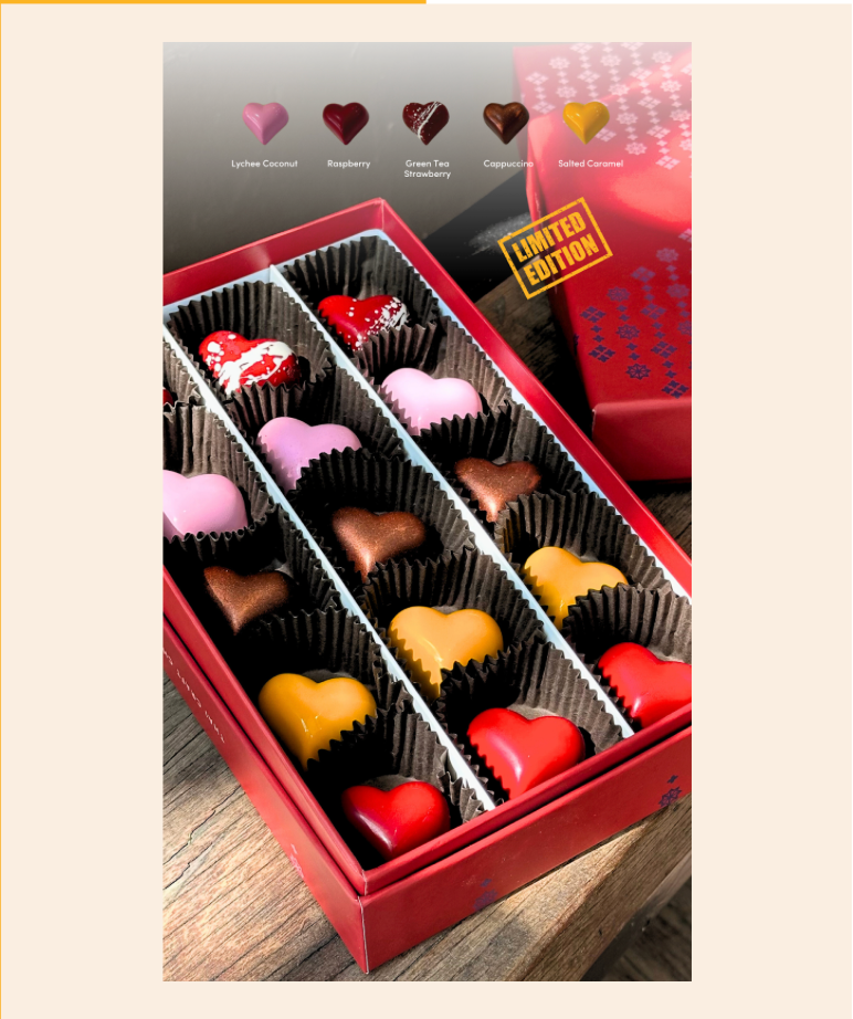 Box of 15 Valentine's Bonbons