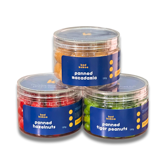 Chocolate-Panned Exclusive Collection - Set of 3 Nuts - 3x160g